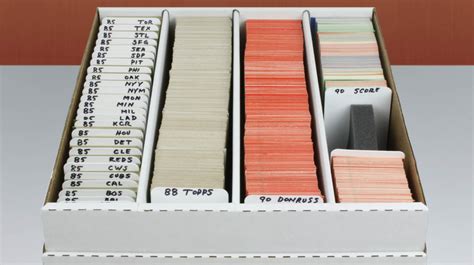 Trading Card Storage Box Dividers 